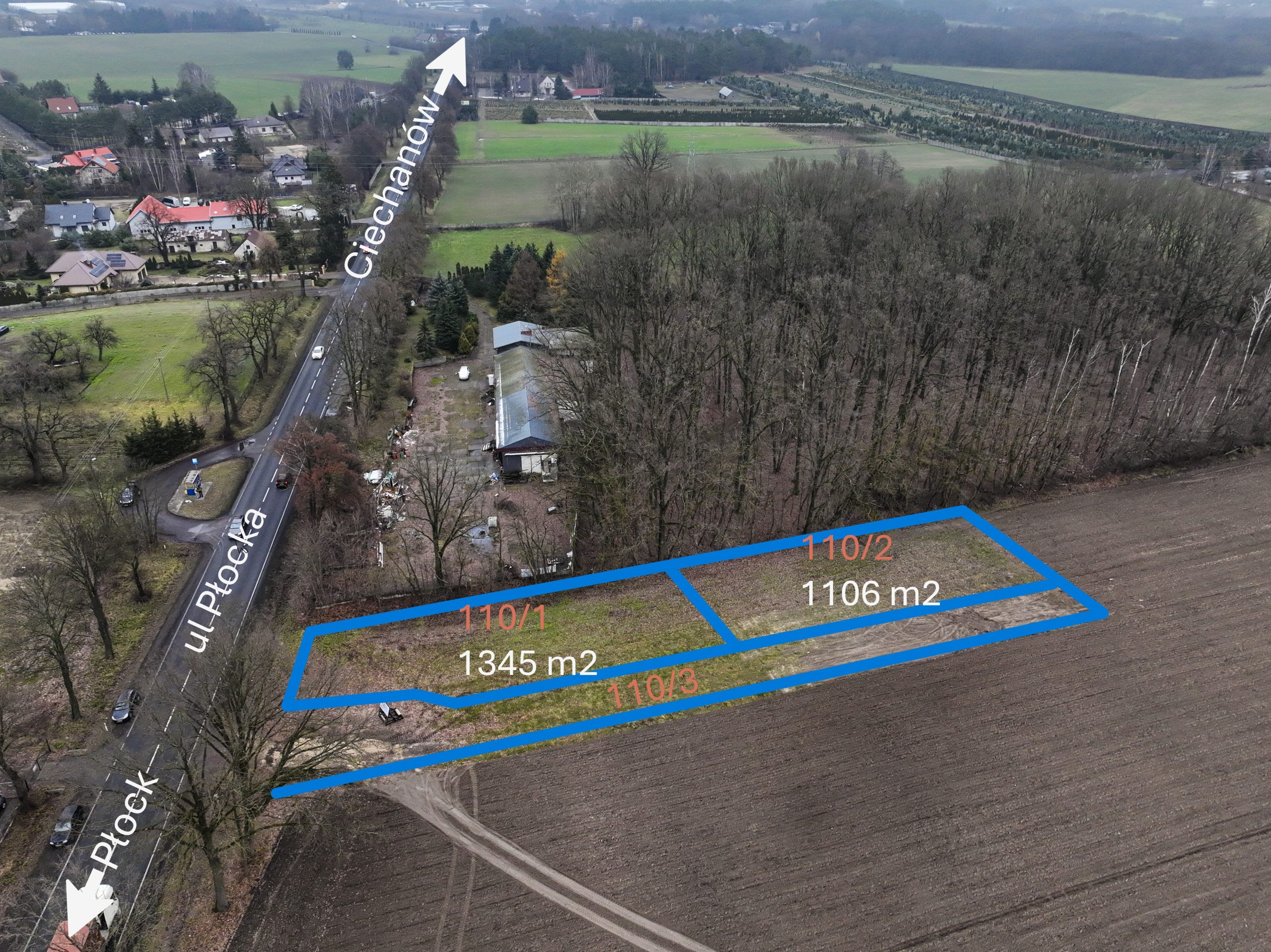 Read more about the article Działki inwestycyjno-budowlane z WZ i potencjałem usługowym – Pęchcin, ul. Płocka