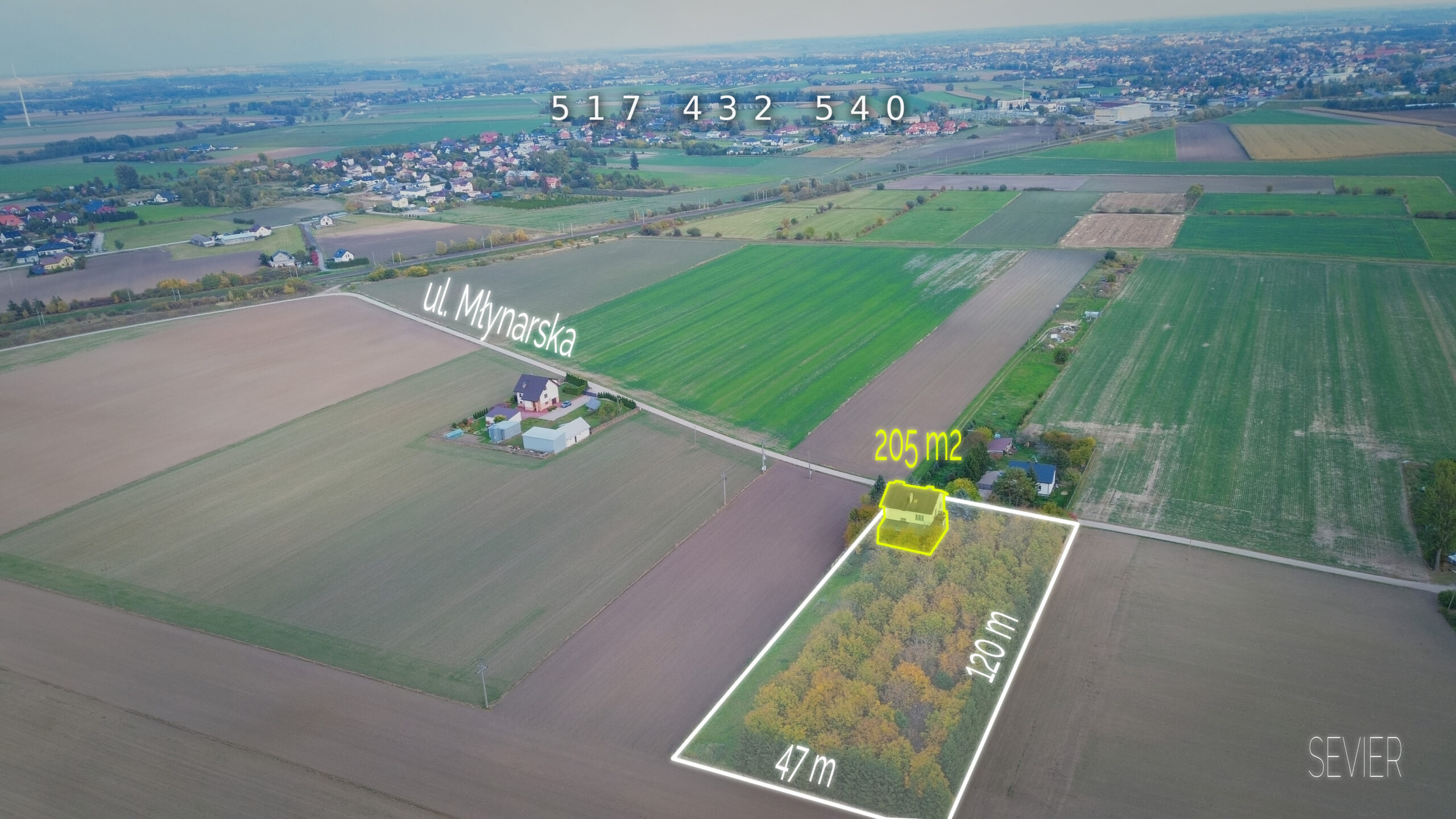 Read more about the article Dom 200m2 | 2 garaże |Duża Działka 5600m2 | Chruszczewo, ul Młynarska